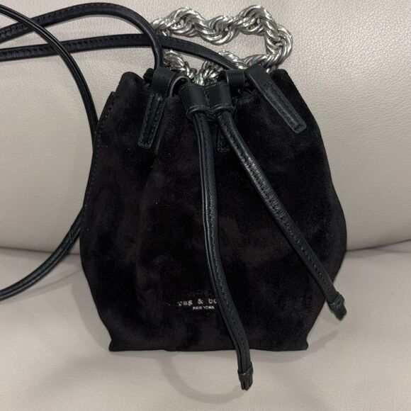 RAG & BONE Leather & Suede Dayton mini. 2 ways to wear it. - Picture 1 of 7